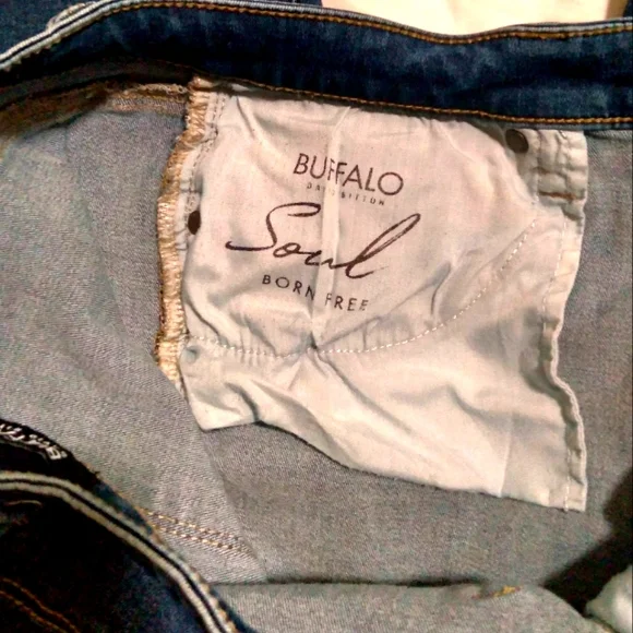 Buffalo David Bitton Rip & Repair Mid-Rise Skinny Jeans - Picture 8 of 8